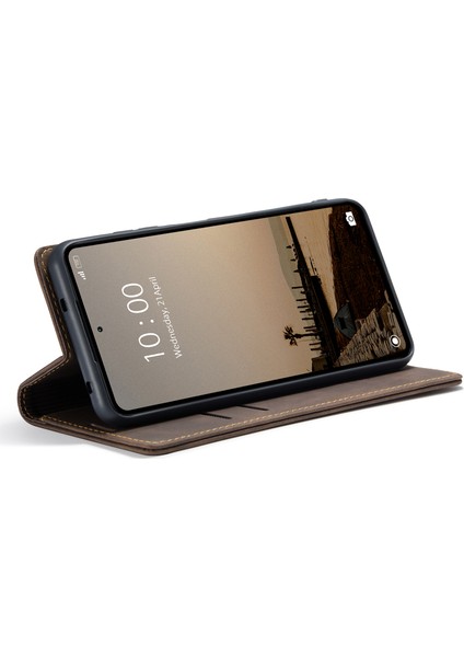 Xiaomi Için Redmi Note 12 4g Pu Deri Telefon Stand Vakası Önleme Önleyici Cüzdan Kapak Kavurosu (Yurt Dışından)