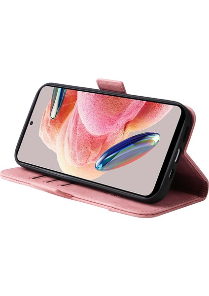 Xiaomi Redmi Için Şok Geçirmez Kılıf Not 12 4g Anti-Drop Pu Deri Telefon Kapak Pembe (Yurt Dışından) modelleri