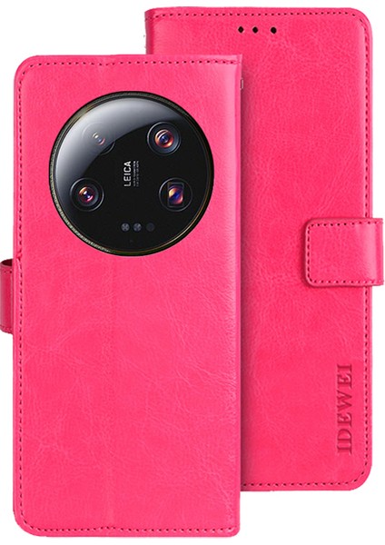 Xiaomi Için 13 Ultra Çılgın At Dokusu Pu Deri Kılıf Stand Cüzdan Cep Telefonu Kapak Gildi (Yurt Dışından)
