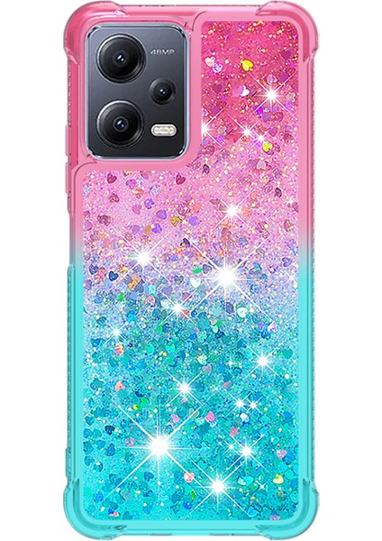 Xiaomi Redmi Için Tpu Kapak Not 12 5g (Çin)/(Global)/poco X5 5g Gradyan ve Sıvı Telefon Vaka Pembe/sky Mavisi (Yurt Dışından) fiyatları