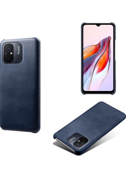 Xiaomi Redmi Için 12C 4g Buzağı Dokusu Telefon Kılıfı Deri Kaplamalı Pc Şok Geçirmez Kapak Mavisi (Yurt Dışından) fiyatları