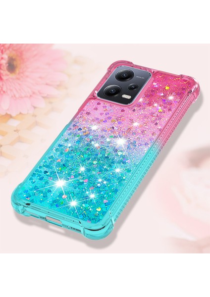Xiaomi Redmi Için Tpu Kapak Not 12 5g (Çin)/(Global)/poco X5 5g Gradyan ve Sıvı Telefon Vaka Pembe/sky Mavisi (Yurt Dışından) indirimleri
