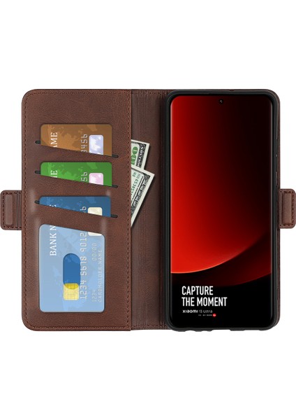 Xiaomi Için 13 Ultra Şok Geçirmez Cüzdan Flip Telefon Kapağı Buzağı Dokusu Pu Deri Stand Folio Kazan (Yurt Dışından) fiyatları