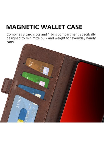 Xiaomi Için 13 Ultra Şok Geçirmez Cüzdan Flip Telefon Kapağı Buzağı Dokusu Pu Deri Stand Folio Kazan (Yurt Dışından) fırsatları