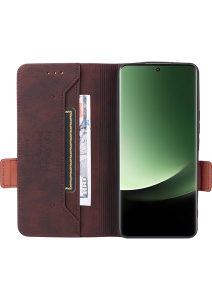 Xiaomi 13 Ultra Pu Deri Flip Folio Case Donanım Dekoru Stand Telefon Kapak Kavurosu (Yurt Dışından) fiyatları