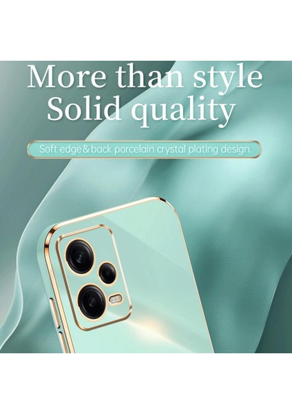 Xiaomi Redmi Note 12 Pro 5g Için Xinli Şok Geçirmez Telefon Kılıfı, Elektraplatma Altın Edge Tpu Telefon Kapak Black (Yurt Dışından)