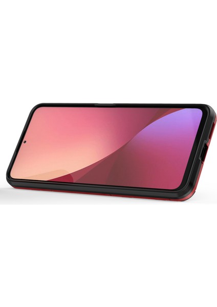 Xiaomi Redmi Için Yüzük Kickstand Telefon Kılıfı Not 11T Pro 5g/not 11T Pro+ 5g/poco X4 Gt 5g/redmı K50I 5g, Şok Geçirmez Yumuşak Tpu+ Sert Pc Hybrid Koruyucu Kapak-Kırmızı (Yurt Dışından)