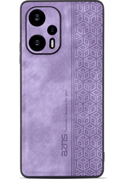 Xiaomi Redmi Için Telefon Kılıfı Not 12 Turbo/poco F5 5g, Pu Deri+Tpu Baskılı Telefon Kapak Morası (Yurt Dışından) modelleri