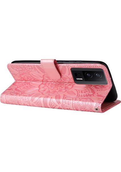 Xiaomi Poco F5 Pro 5g/redmi K60 Pro 5G/K60 5g Cep Telefonu Kılıf Ayçiçeği Basılı Basılı Cüzdan Deri Deri Kapak Pembe (Yurt Dışından) modelleri