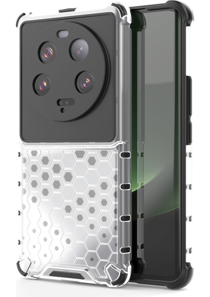 Xiaomi 13 Ultra Anti-Slatch Petek Doku Doku Telefon Kılıfı Tpu+Pc Anti-Drop Akıllı Telefon Kapak Grey (Yurt Dışından)