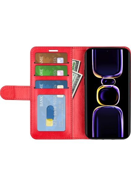Xiaomi Poco F5 Pro 5g/redmi K60 Pro 5G/K60 5g, Çılgın At Dokusu Çekmeye Dayanıklı Deri Deri Kılıfı Stand-Red Için Cep Telefonu Kapağı (Yurt Dışından) fiyatları