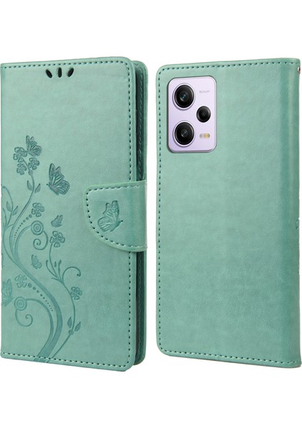 Xiaomi Redmi Için Note 12 Pro 5g/note 12 Pro Speed ​​5g/poco X5 Pro 5g Cüzdan Telefon Kılıfı Stand Deri Telefon Kapak Yeşil (Yurt Dışından)