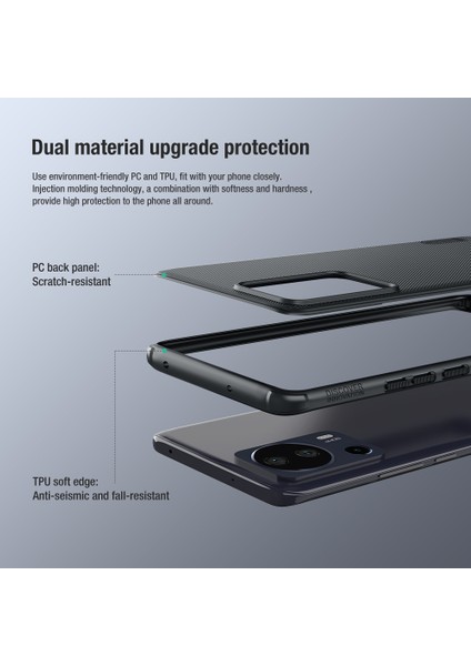 Xiaomi 13 Lite/civi 2 5g Mat Telefon Kılıfı Pc+Tpu Cep Telefonu Kapak-Kırmızı (Yurt Dışından) fiyatları