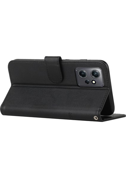 Xiaomi Redmi Için Pu Deri Kılıf Not 12 4g Cep Telefonu Damla Geçirmez Cüzdan Katlanabilir Stand Kapağı Black (Yurt Dışından) indirimleri