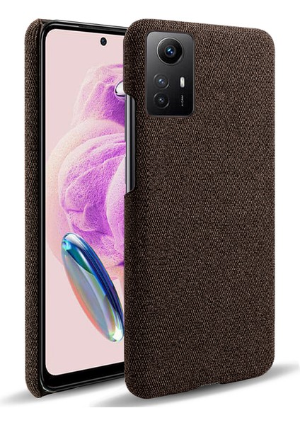 Xiaomi Için Redmi Note 12S 4g Kumaş+Sert Pc Telefon Kapağı Damla Geçirmez Koruyucu Vaka-Kahverengi (Yurt Dışından)