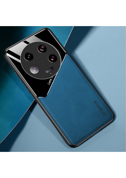Xiaomi 13 Ultra Koruyucu Kapak Pu Deri Kaplamalı Tpu+Pc Telefon Kılıfı Metal Metal Sac Mavisi (Yurt Dışından) indirimleri