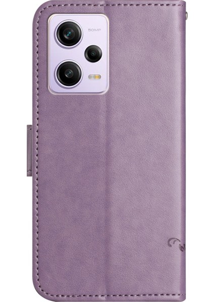 Xiaomi Redmi Için Telefon Kılıfı Not 12 5g (Global)/(Hindistan)/(Çin)/poco X5 5g, Anti-Drop Pu Deri Telefon Kapak Stand Stand Cüzdanı (Yurt Dışından)