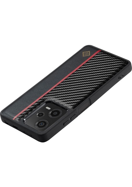 Xiaomi Redmi Için Karbon Fiber Doku Kılıfı Not 12 Pro 5g/12 Pro Speed ​​5g/poco X5 Pro 5g Pu Deri+Tpu+Eva Anti-Fall Telefon Kapağı (Yurt Dışından)
