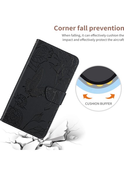 HT03 Xiaomi Için Telefon Kılıfı 13 Ultra Pu Deri Stand Cüzdan Kelebek Çiçekleri Strap-Black ile Baskılı Kapak (Yurt Dışından) indirimleri