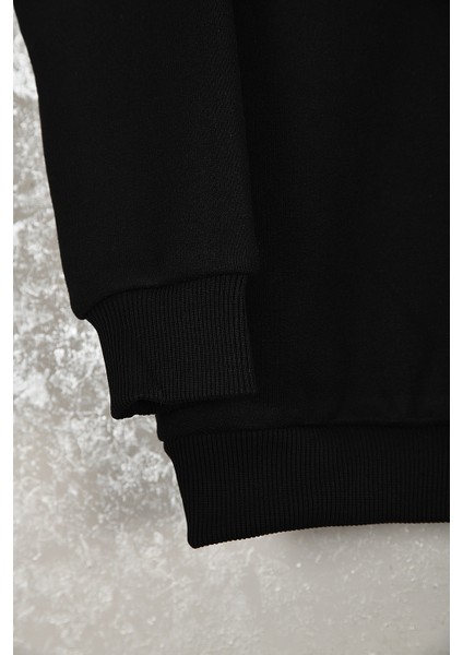 Çocuk Temelreis Oversize Baskılı Pamuklu Bisiklet Yaka Kısa Kollu Sweatshirt modelleri