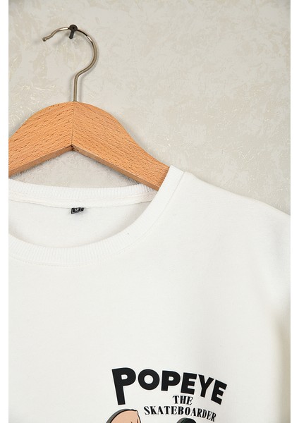 Çocuk Temelreis Oversize Baskılı Pamuklu Bisiklet Yaka Kısa Kollu Sweatshirt modelleri