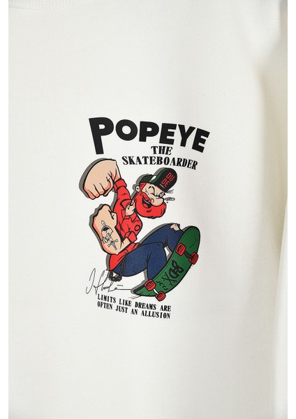 Çocuk Temelreis Oversize Baskılı Pamuklu Bisiklet Yaka Kısa Kollu Sweatshirt fırsatları