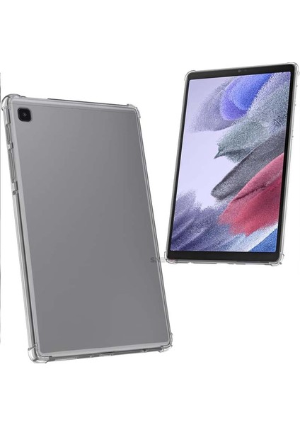 Samsung Tab A7 Lite T220 8.7 Inç Kılıf Shockarmor Clear Köşe Korumalı Şeffaf Tablet Kılıfı