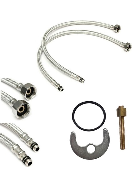 Premium Kalite Mix Kuğu Mutfak Evye Bataryası Seti Sıcak Soğuk Girişli indirimleri