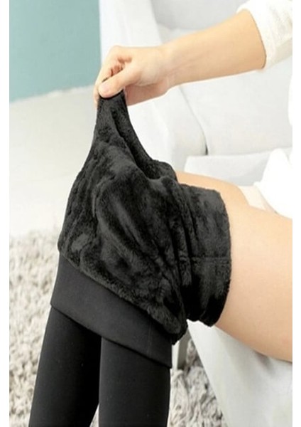 Penti Ultra Sıcak Tutan Iç Pelüş Tayt Siyah