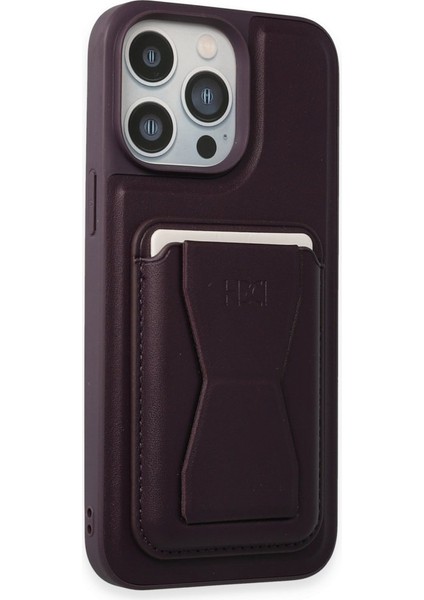 HDD iPhone 14 Pro Max Kılıf Hd Deri Luxury Magnet Kartvizitli Kapak