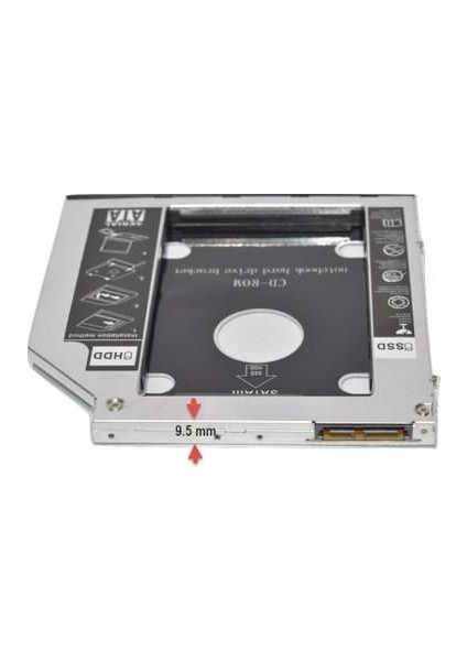 Notebook HDD - SSD Kizak Slim Tip 9.5mm 2.5'' Byr [byrtek]