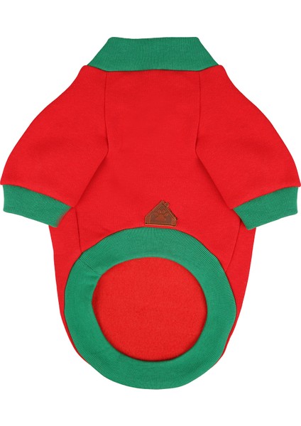 Kırmızı Pet Kıyafet Snow Kedi & Köpek Sweatshirt