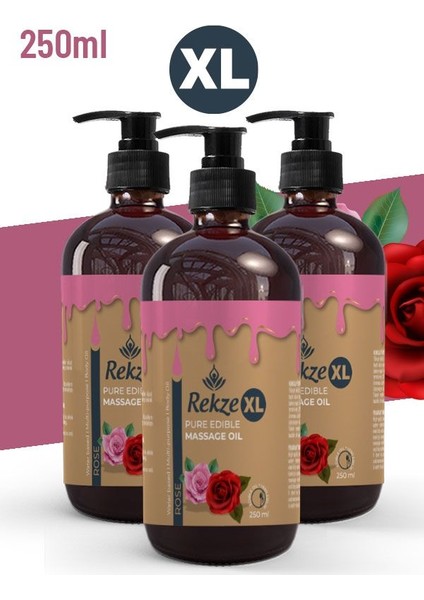 3 Adet Büyük Boy Erotica Aromalı Aphrodisiac Etkili Vücut Aromaterapi Masaj Yağı 250 ml