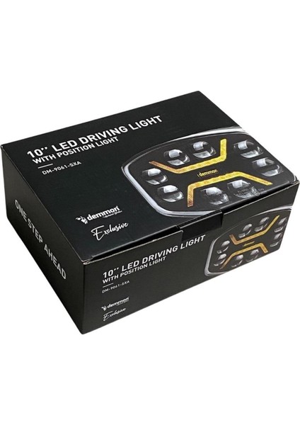 9V-32V Gündüz Sürüş Lambası (8+24 Ledli) (48W) (245*139*90) Sarı modelleri