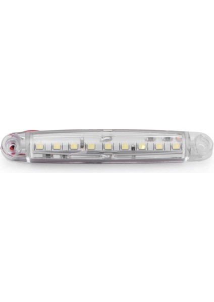 Ahmet Otomotiv 10 Adet Beyaz 9 Ledli Parmak LED Lamba 12V-24V