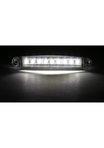 Ahmet Otomotiv 10 Adet Beyaz 9 Ledli Parmak LED Lamba 12V-24V