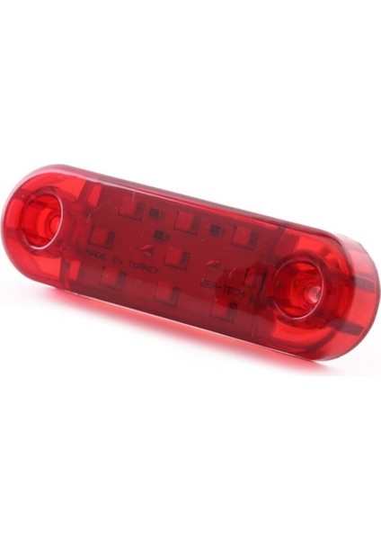 Tombul Parmak LED 9 Ledli Kırmızı 10 Adet 12/24V