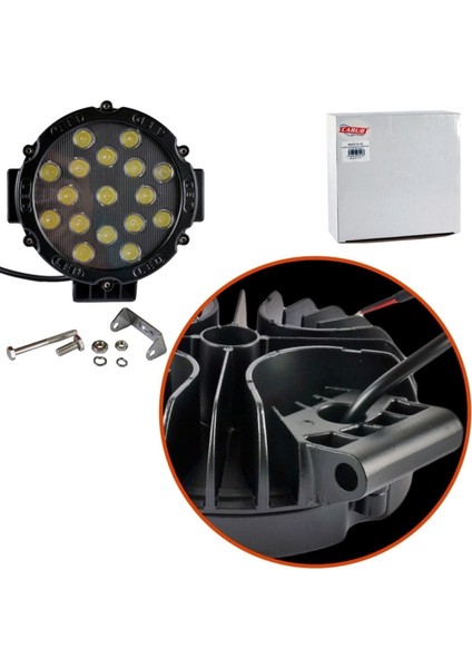 Hko off Road Çalısma Lambası Yuv.17 LED 10-30V 17X17X4CM Siyah Çerçeve fiyatları