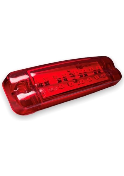 10 Adet Çift Sıra Parmak LED Kırmızı Renk 10CM 16 LED fırsatları