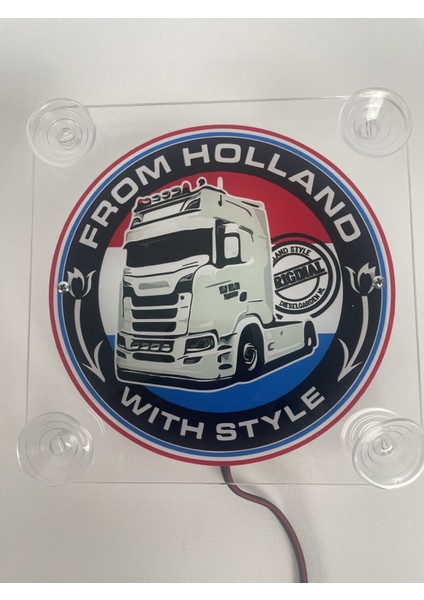 Holland Tip Scania Cam Önü Logo Tabela 24V fiyatları