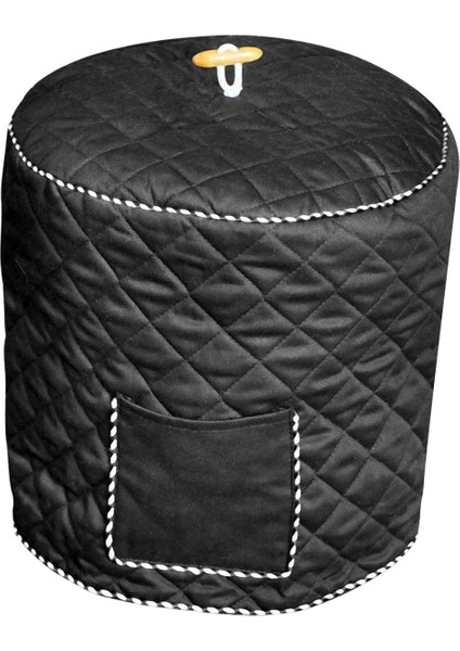 Hava Fritöz Toz Kapağı Ev Kolay Temizlik Toz Geçirmez Dayanıklı Mutfak 6 Litre Siyah (Yurt Dışından)