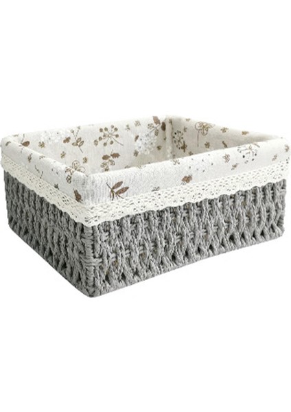 El Yapımı Rattan Depolama Sepeti Giyim Kozmetik Çeş Eş Orta (Yurt Dışından)