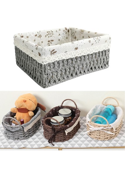 El Yapımı Rattan Depolama Sepeti Giyim Kozmetik Çeş Eş Orta (Yurt Dışından) indirimleri