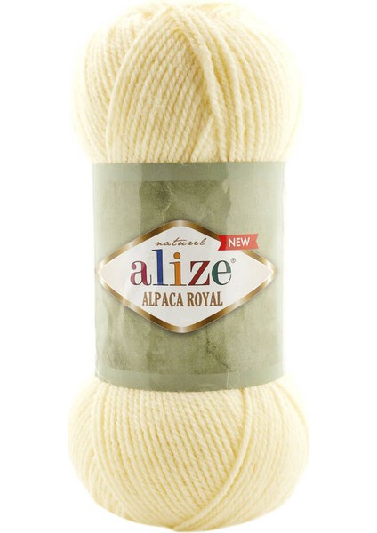 Alpaca Royal New El Örgü İpi | Krem 01