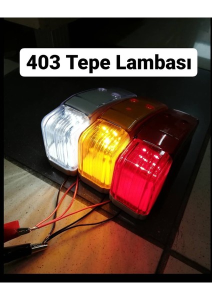 403 Tipi Tepe Lambası Side Marker Ledli Kırmızı Renk 12-24V fırsatları