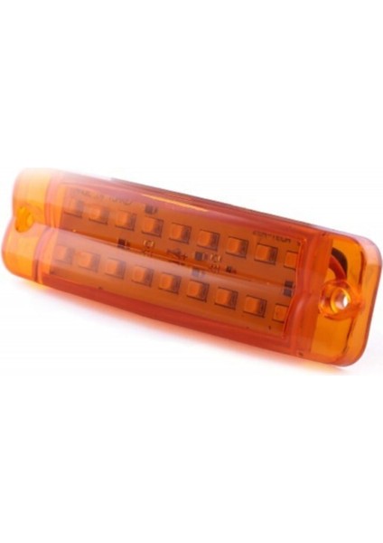 Çift Sıra Parmak LED Sarı Renk 10CM 16 LED