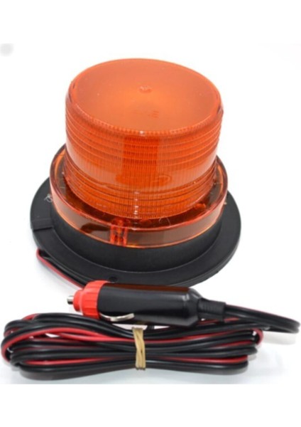12V/110V Sarı Ledli Çakmak Fişli Mıknatıslı Tepe Lambası