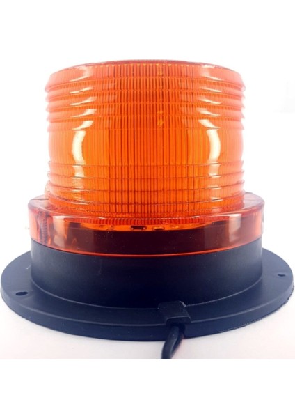 12V/110V Sarı Ledli Çakmak Fişli Mıknatıslı Tepe Lambası