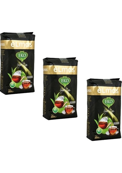 Eko Siyah Dökme Çay 3000 gr x 3