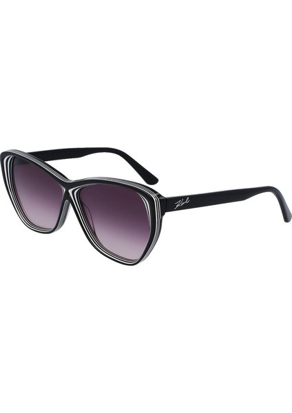 Karl Lagerfeld KL6103S 006 58 Kadın Siyah Cat Eye Güneş Gözlüğü
